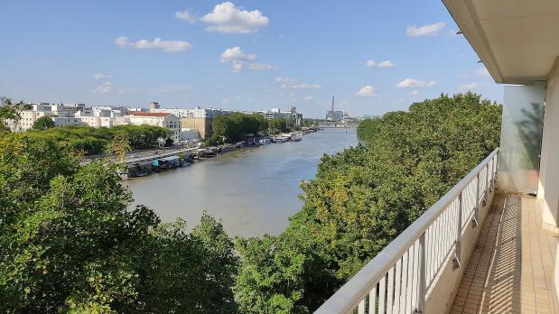 A LOUER - Île Saint-Germain - 3 pièces, étage élevé sur Seine - 71 m²