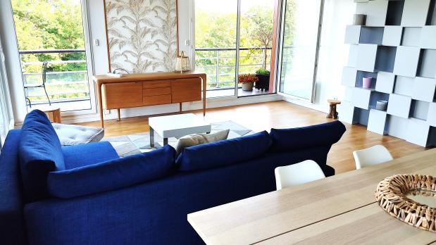 A LOUER - Bords de Seine - 3 pièces standing meublé sur Seine - 87 m²