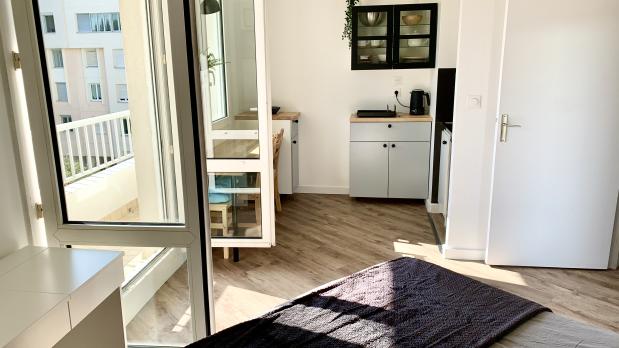 Île Saint-Germain - Studio en étage avec balcon sud - 23 m²